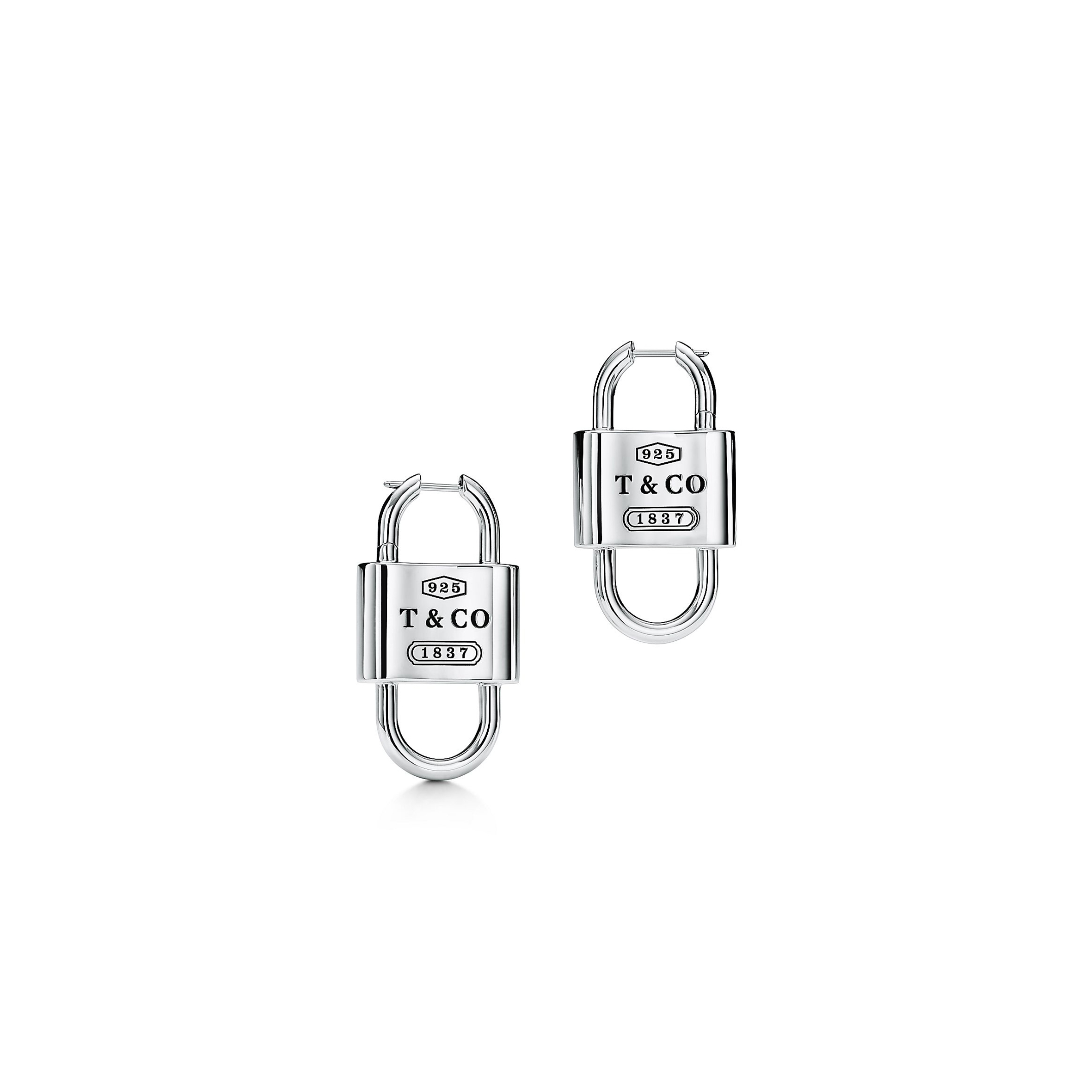 TIFFANY 1837™ LARGE DOUBLE LOCK DROP EARRINGS 73247659